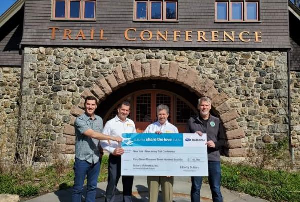 Through the Share the Love event, Liberty Subaru donated more than $47,000 to the Trail Conference mission.